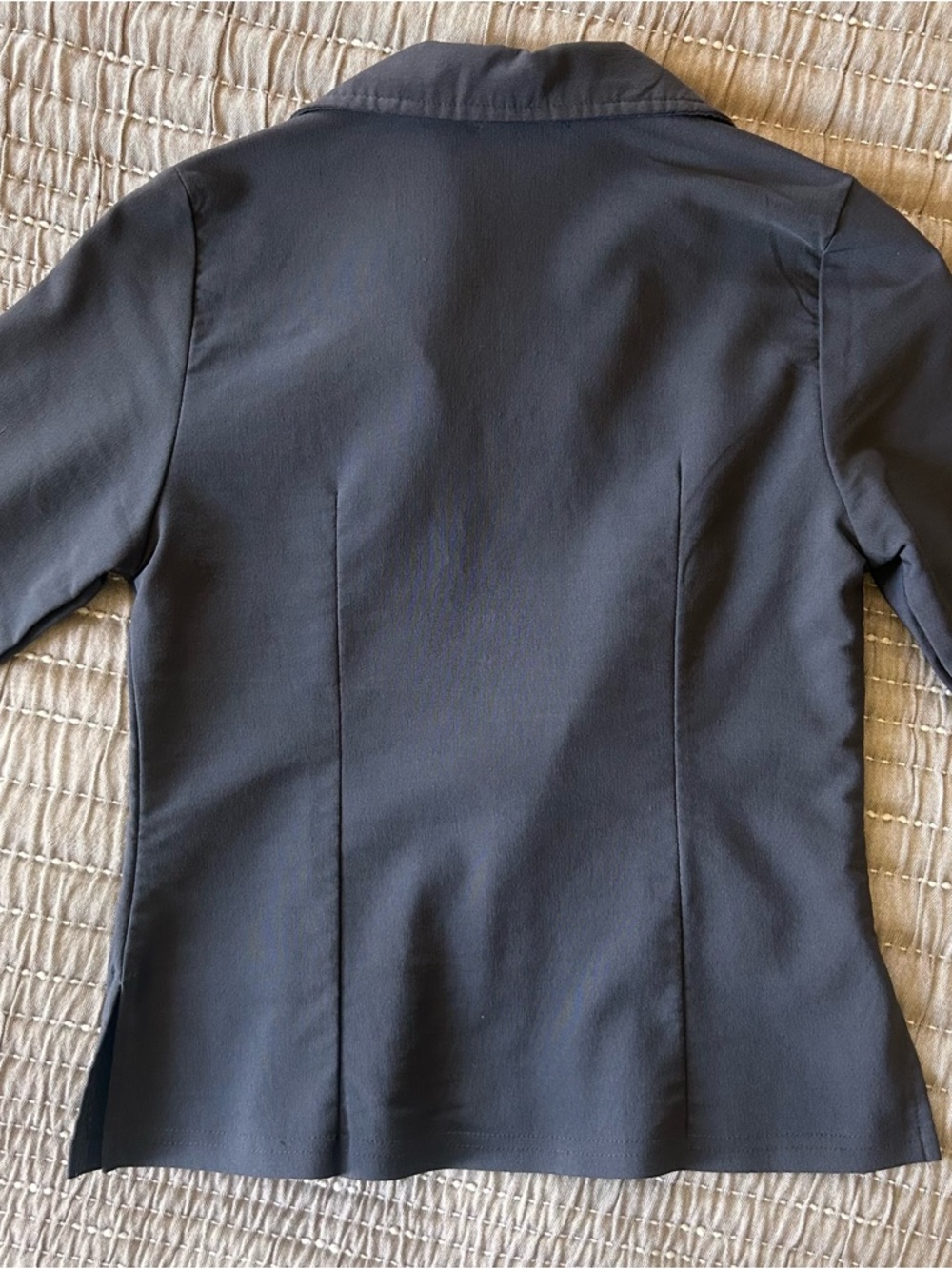 D&G Dolce & Gabbana Vintage Zip Front Top Fitted Stretch Y2K Minimalist - Picture 6 of 6